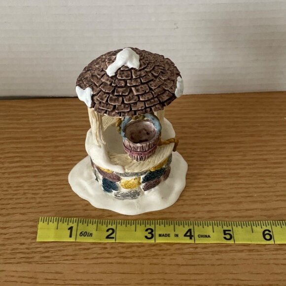 Vintage Lemax Stone Wishing Well Christmas Village Accessory Caldor Made Taiwan - Picture 11 of 11